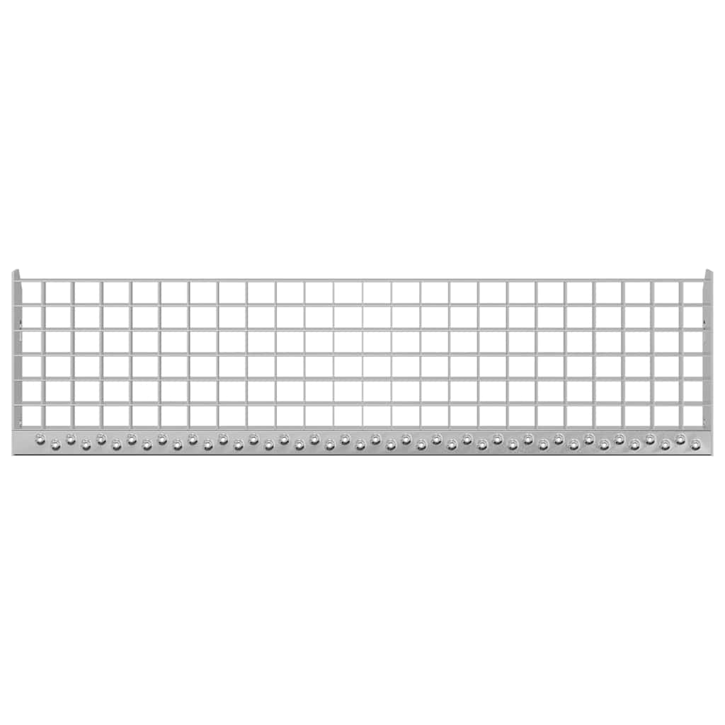 vidaXL Treaptă tip grătar, 90x24x7 cm, oțel galvanizat vidaXL Treaptă tip grătar, 90x24x7 cm, oțel galvanizat