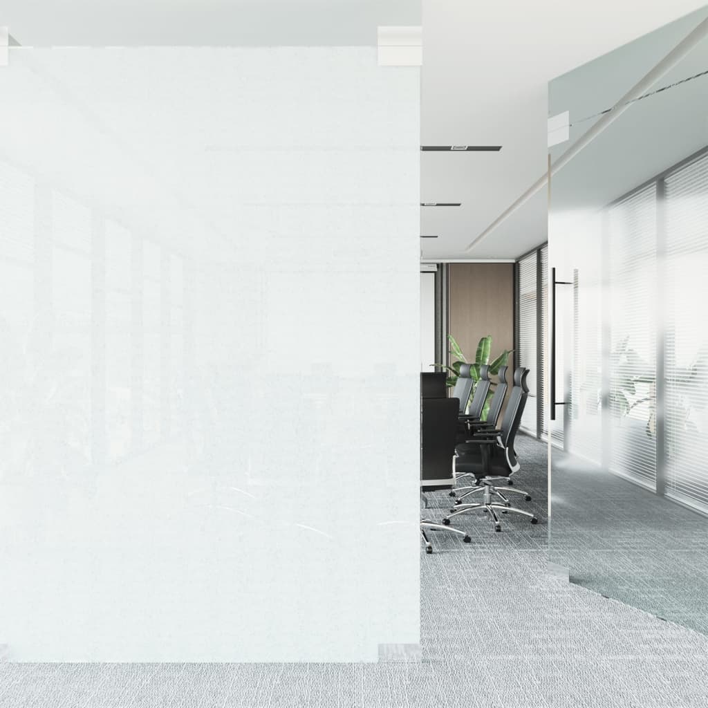 vidaXL Folie fereastră, design sablat cu dungi, 45x500 cm, PVC vidaXL Folie fereastră, design sablat cu dungi, 45x500 cm, PVC