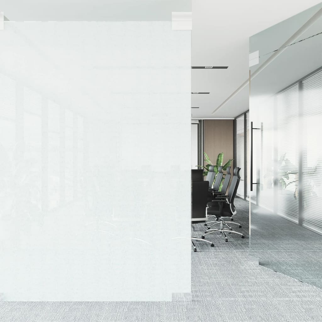 vidaXL Folie fereastră, design sablat cu dungi, 60x1000 cm, PVC vidaXL Folie fereastră, design sablat cu dungi, 60x1000 cm, PVC