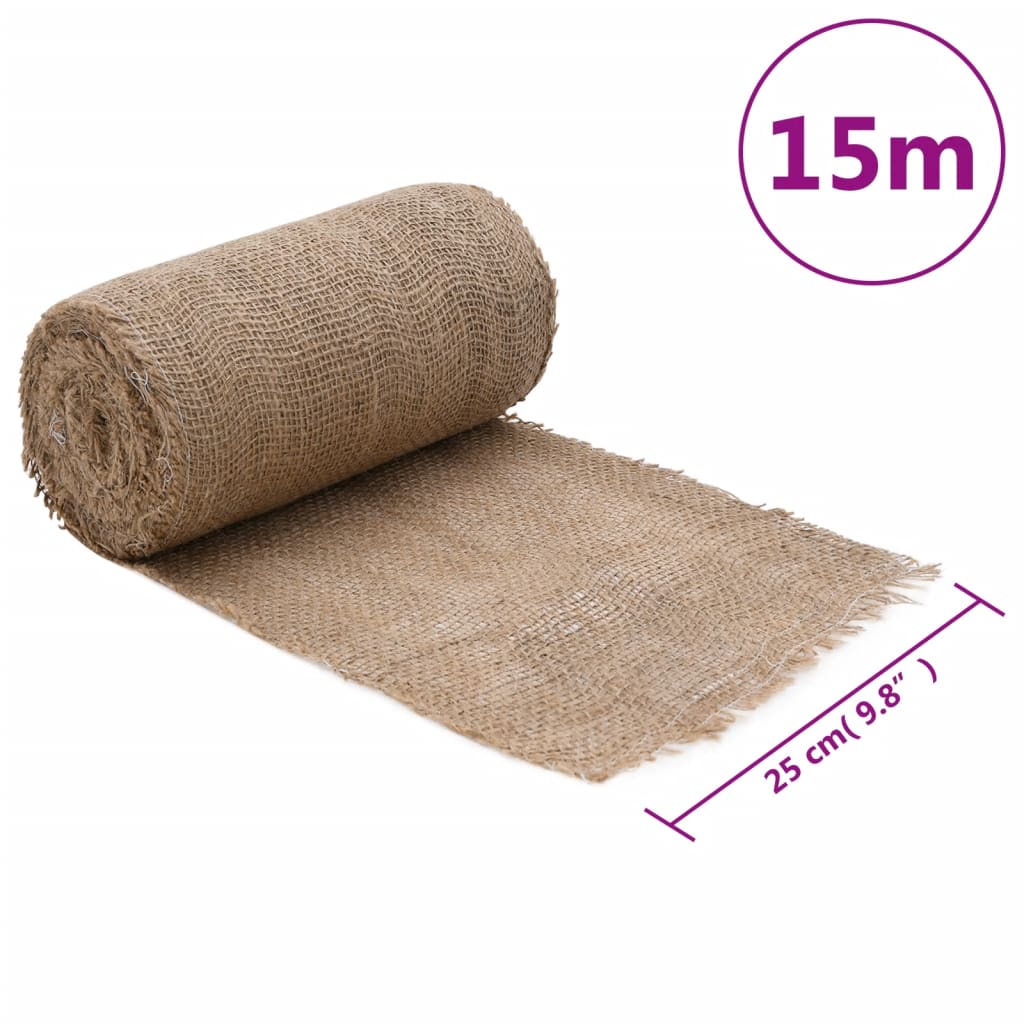 vidaXL Rulou de iută, 0,25x15 m, iută 100%, 200 g/m²