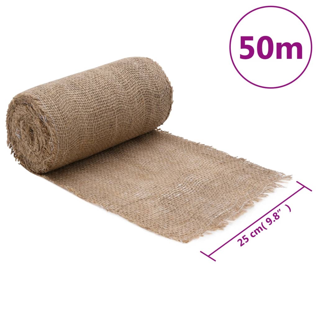 vidaXL Rulou de iută, 0,25x50 m, iută 100%, 200 g/m²