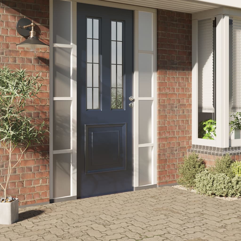 vidaXL Folie fereastră, statică/mată, gri, 60x2000cm, PVC