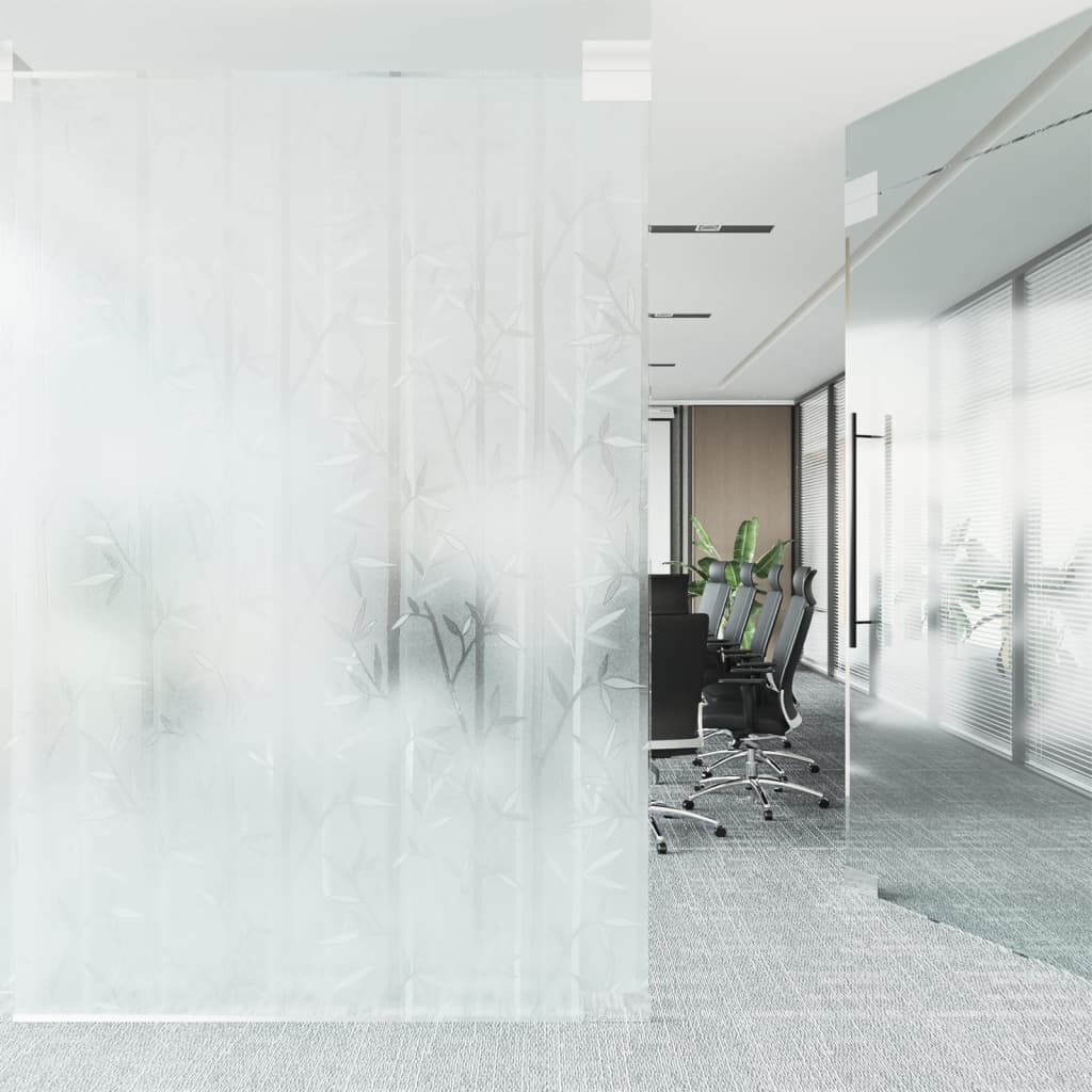 vidaXL Folie fereastră mată, model bambus, 90x500 cm, PVC vidaXL Folie fereastră mată, model bambus, 90x500 cm, PVC
