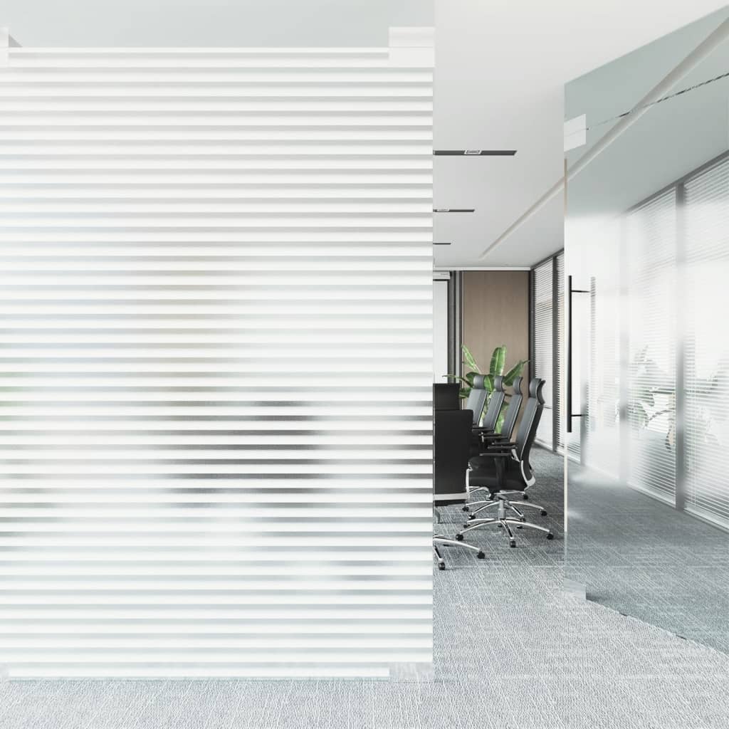 vidaXL Folie fereastră mată, model dungi, 45x500 cm, PVC vidaXL Folie fereastră mată, model dungi, 45x500 cm, PVC