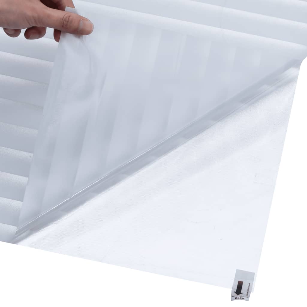 vidaXL Folie fereastră mată, model dungi, 90x500 cm, PVC vidaXL Folie fereastră mată, model dungi, 90x500 cm, PVC