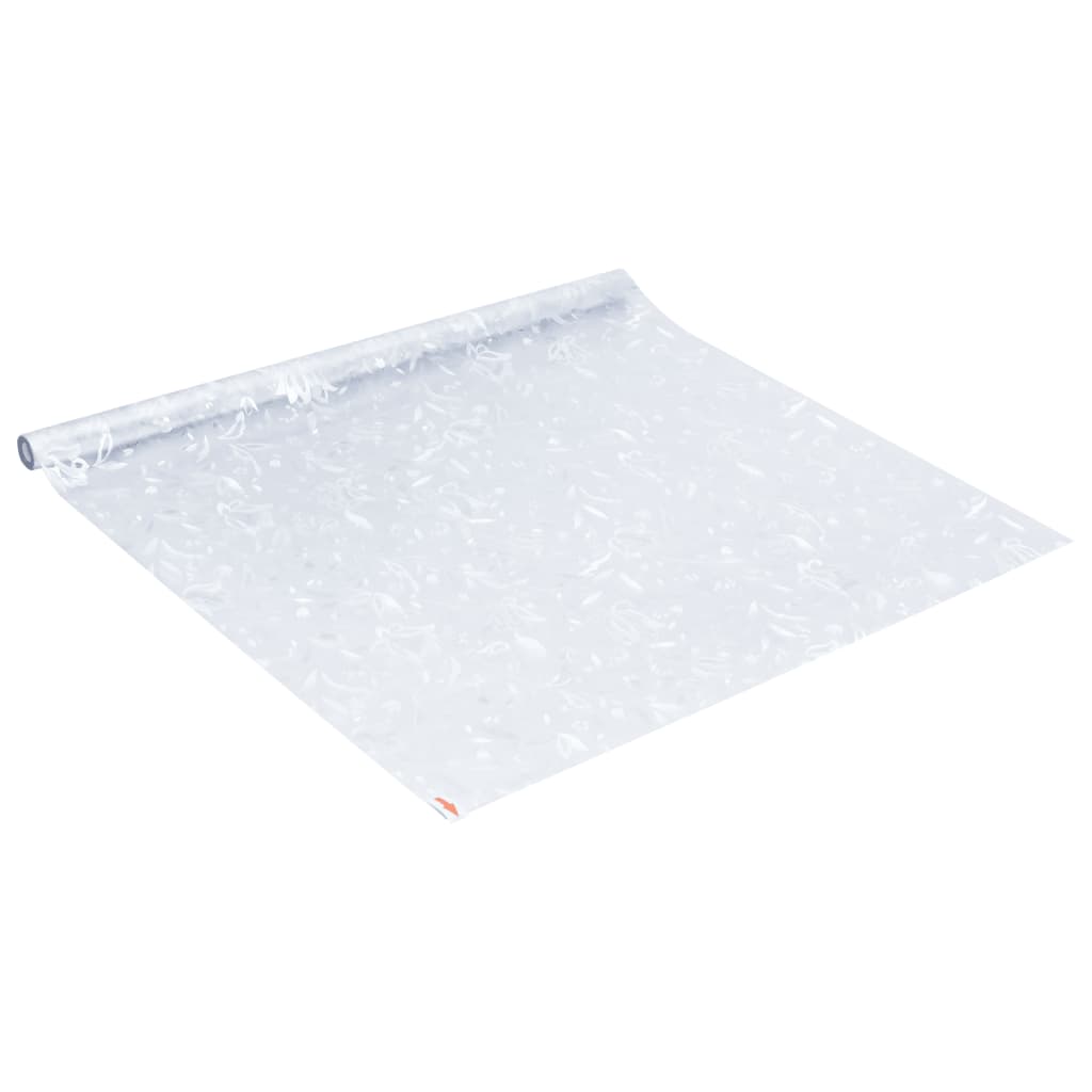 vidaXL Folie fereastră mată, model sablat cu floare, 60x500 cm, PVC