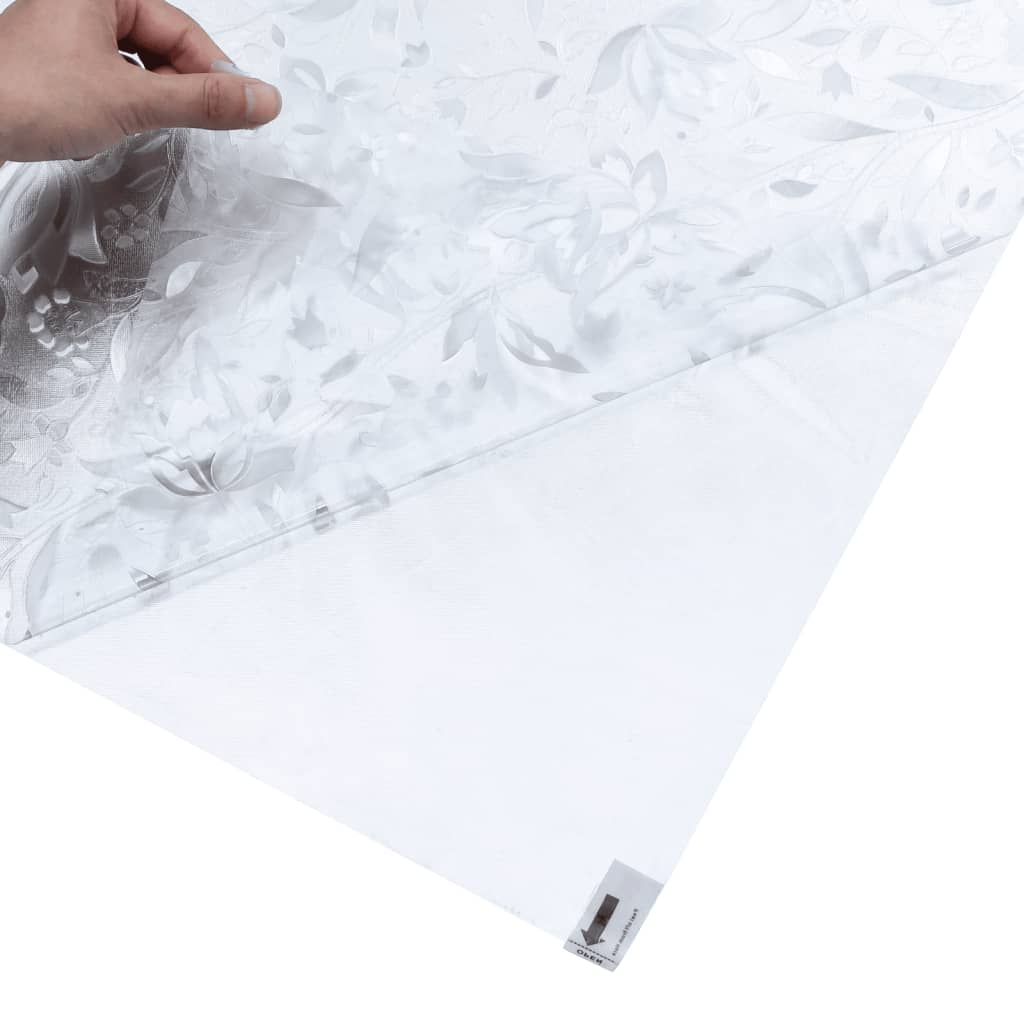 vidaXL Folie fereastră, model sablat cu floare, 90x500 cm, PVC vidaXL Folie fereastră, model sablat cu floare, 90x500 cm, PVC
