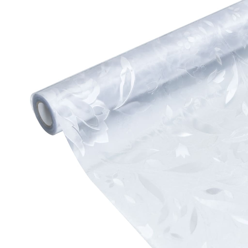 vidaXL Folie fereastră, model sablat cu floare, 90x500 cm, PVC vidaXL Folie fereastră, model sablat cu floare, 90x500 cm, PVC