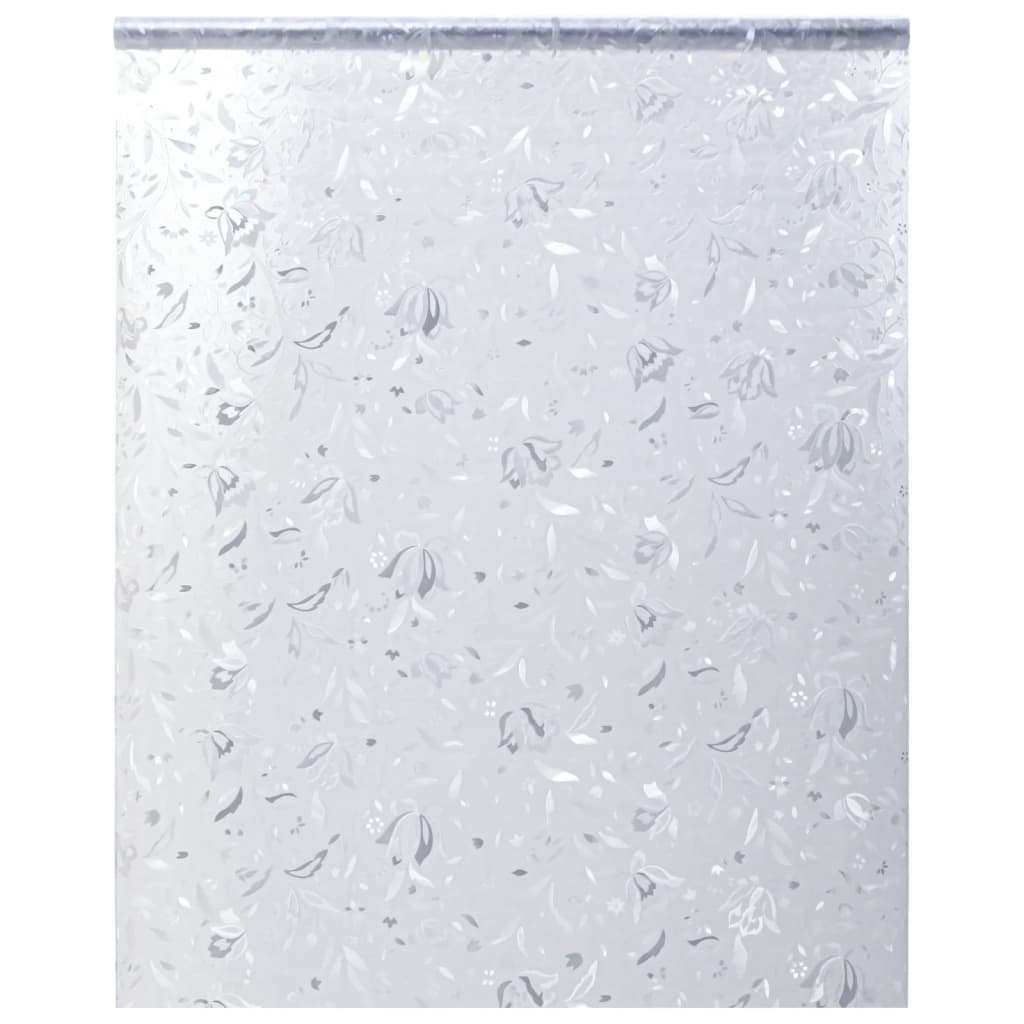 vidaXL Folie fereastră, model sablat cu floare, 90x500 cm, PVC vidaXL Folie fereastră, model sablat cu floare, 90x500 cm, PVC