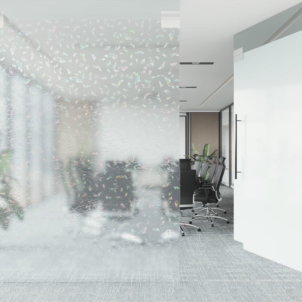 vidaXL Folie fereastră mată, model curcubeu 3D, 60x500 cm, PVC vidaXL Folie fereastră mată, model curcubeu 3D, 60x500 cm, PVC