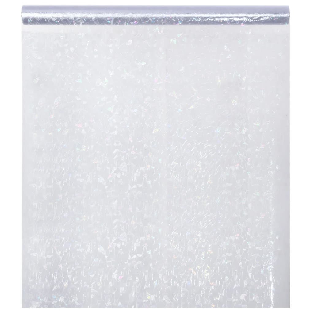 vidaXL Folie fereastră mată, model curcubeu 3D, 90x2000 cm, PVC vidaXL Folie fereastră mată, model curcubeu 3D, 90x2000 cm, PVC