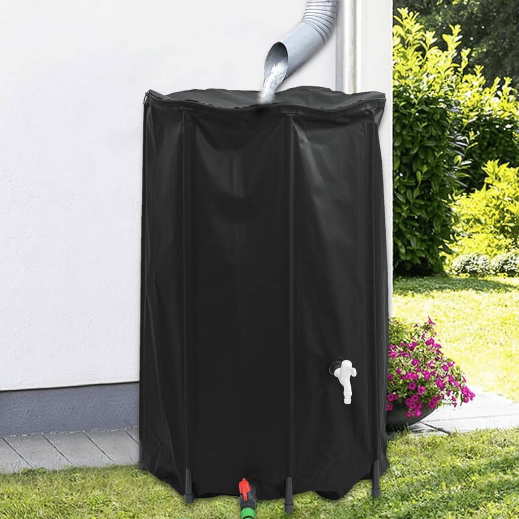 vidaXL Rezervor de apă cu robinet, pliabil, 500 L, PVC vidaXL Rezervor de apă cu robinet, pliabil, 500 L, PVC