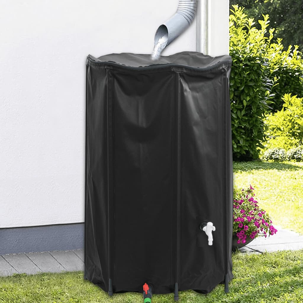 vidaXL Rezervor de apă cu robinet, pliabil, 1000 L, PVC vidaXL Rezervor de apă cu robinet, pliabil, 1000 L, PVC