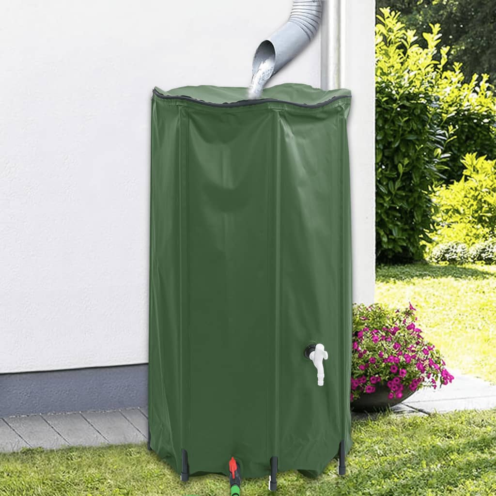 vidaXL Rezervor de apă cu robinet, pliabil, 380 L, PVC vidaXL Rezervor de apă cu robinet, pliabil, 380 L, PVC