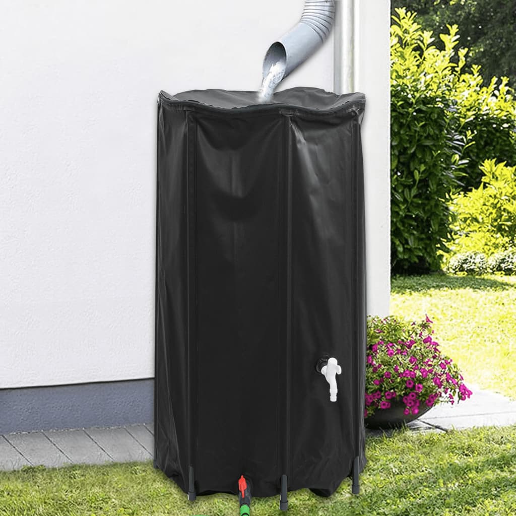 vidaXL Rezervor de apă cu robinet, pliabil, 380 L, PVC vidaXL Rezervor de apă cu robinet, pliabil, 380 L, PVC