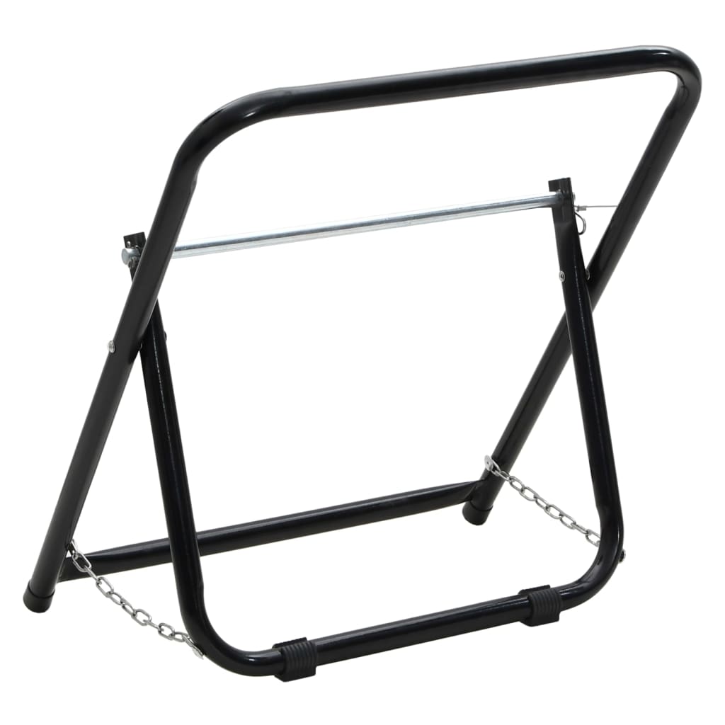 vidaXL Căruț tambur furtun 48 cm 45 kg negru oțel vopsit electrostatic vidaXL Căruț tambur furtun 48 cm 45 kg negru oțel vopsit electrostatic