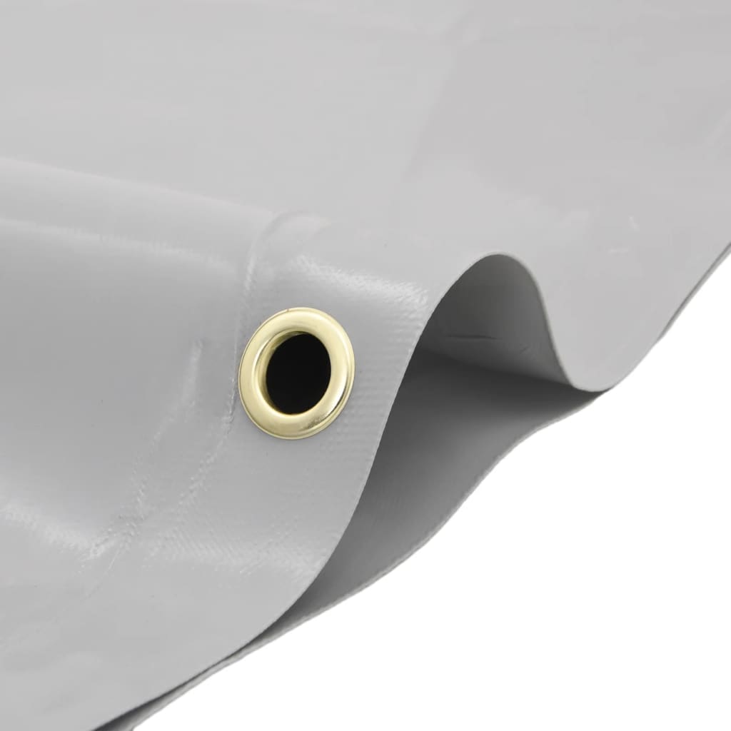 vidaXL Prelată, gri , 5x8 m, 650 g/m²