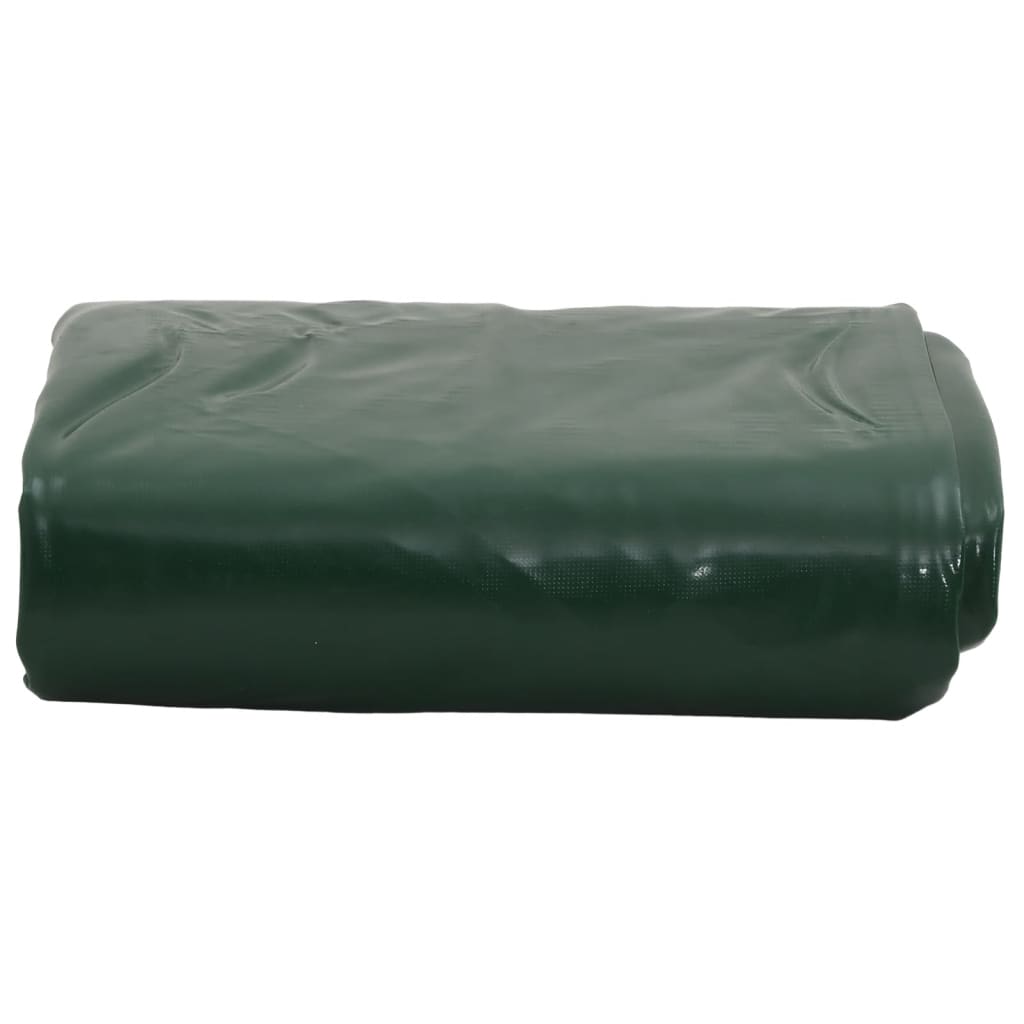 vidaXL Prelată, verde, 5x6 m, 650 g/m²