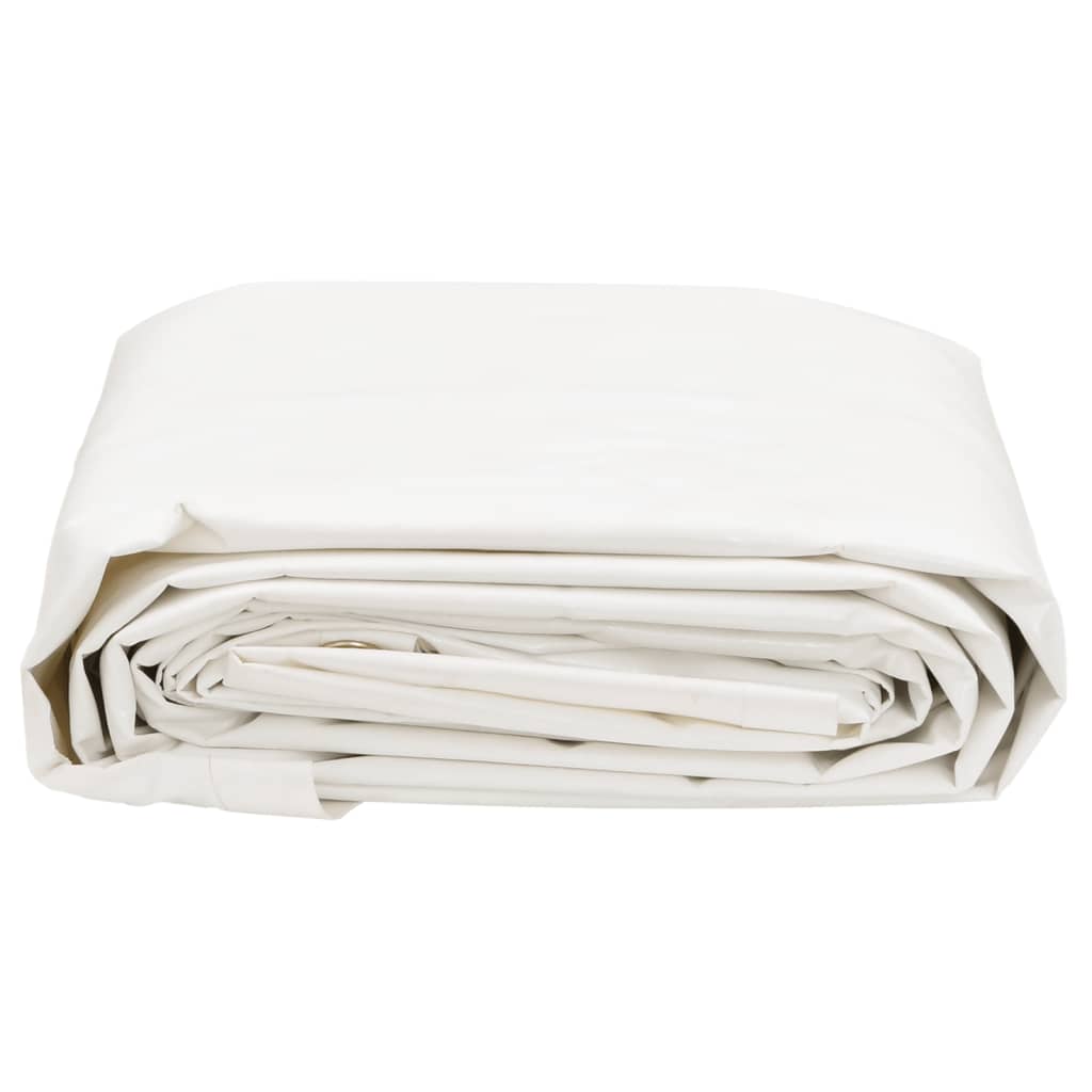 vidaXL Prelată, alb, 2,5x4,5 m, 650 g/m²