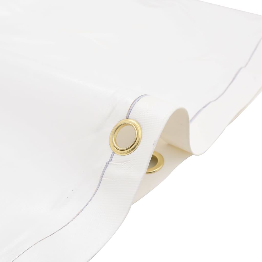 vidaXL Prelată, alb, 2,5x4,5 m, 650 g/m²