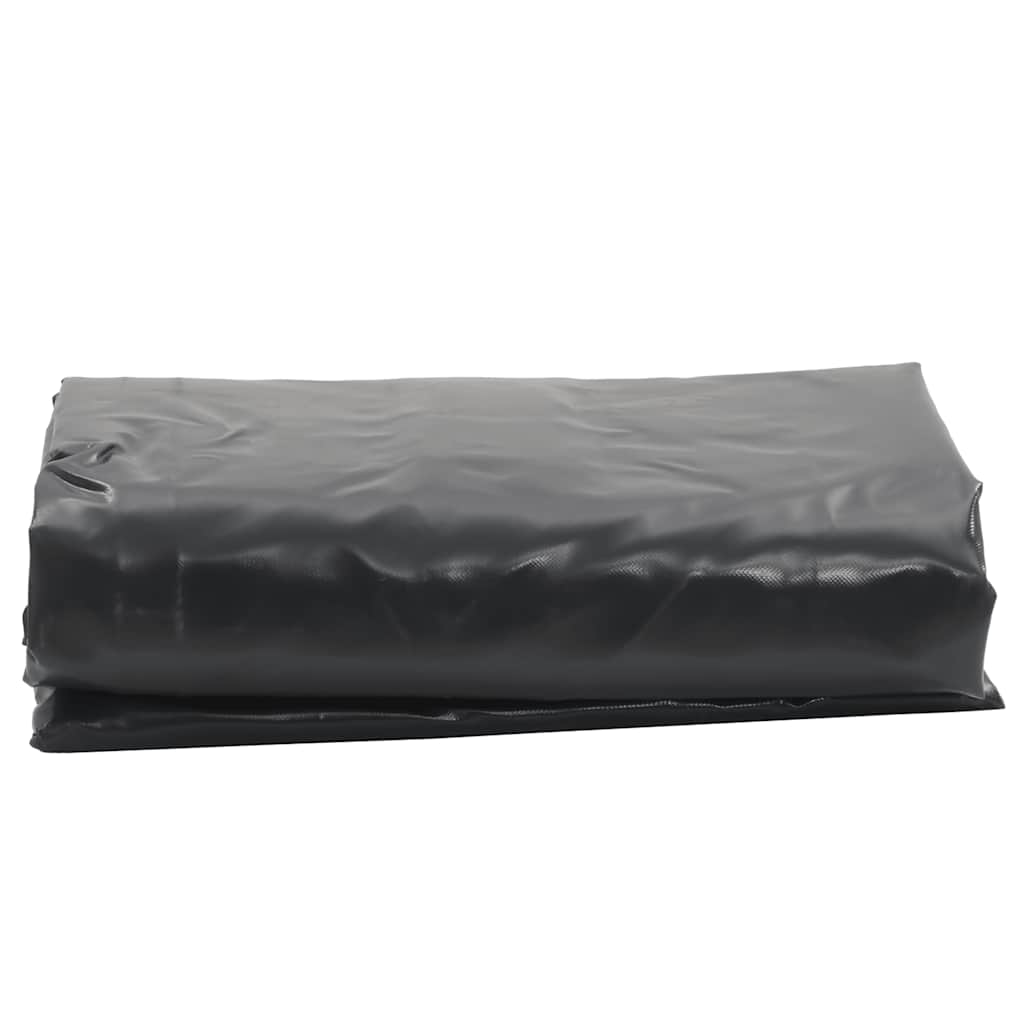 vidaXL Prelată, negru, 1x2,5 m, 650 g/m²