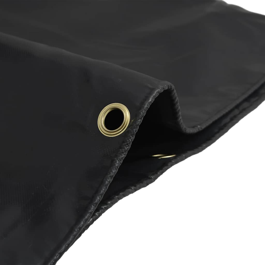 vidaXL Prelată, negru, 1x2,5 m, 650 g/m²