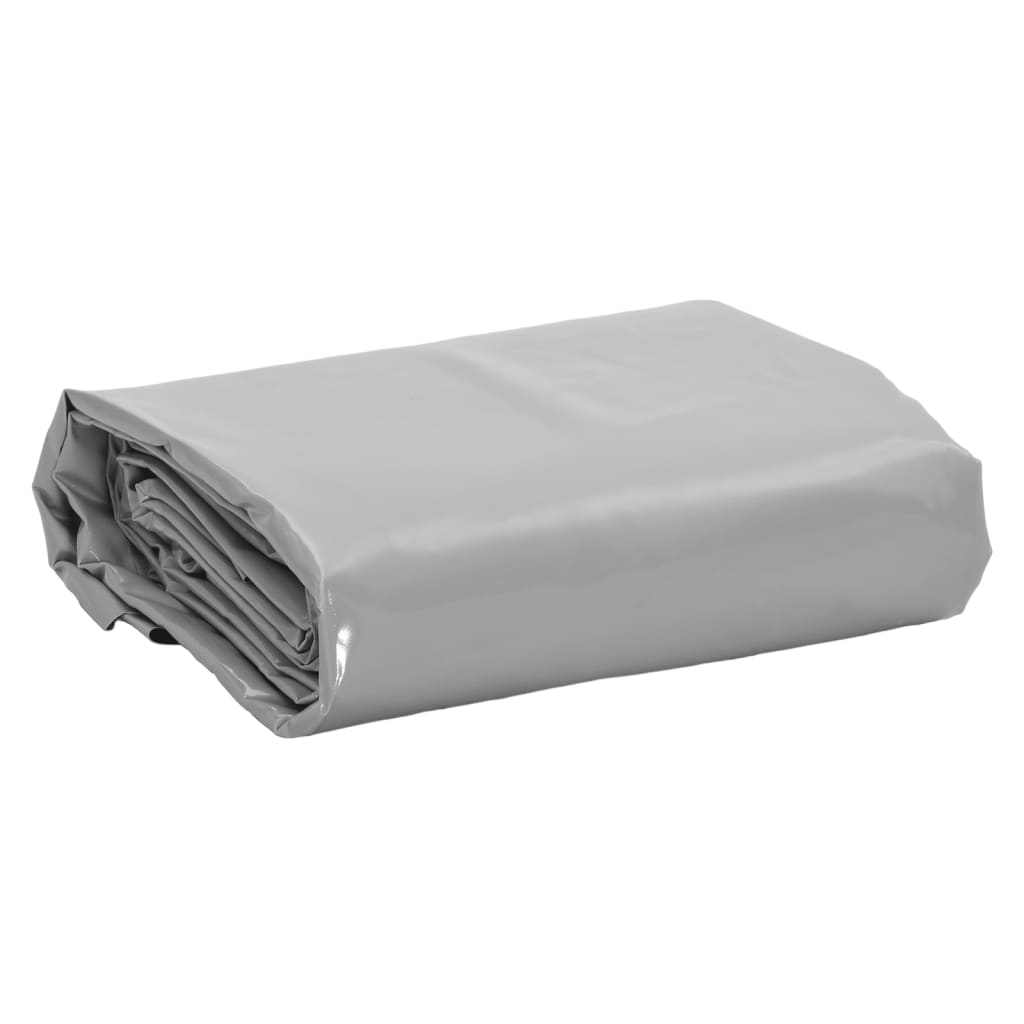 vidaXL Prelată, gri, 6x8 m, 650 g/m²