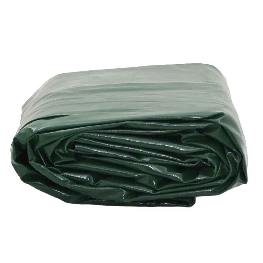 vidaXL Prelată, verde, 5x8 m, 650 g/m²