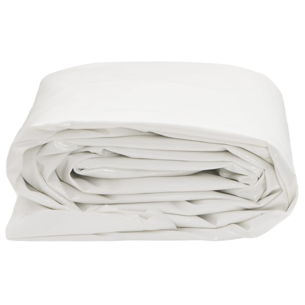 vidaXL Prelată, alb, 3x6 m, 650 g/m²