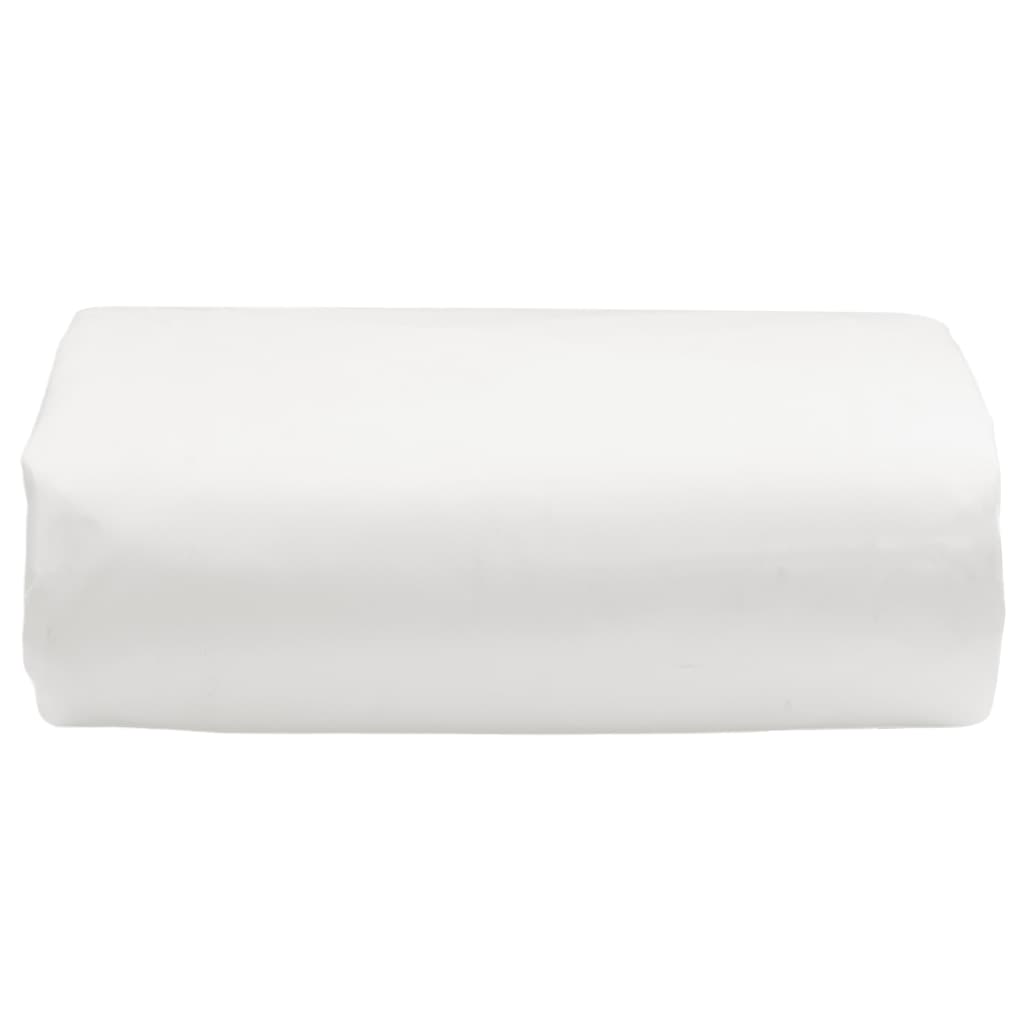 vidaXL Prelată, alb, 3,5x5 m, 650 g/m²