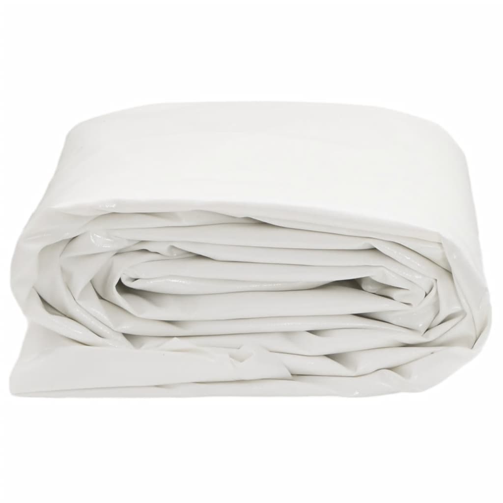 vidaXL Prelată, alb, 5x7 m, 650 g/m²