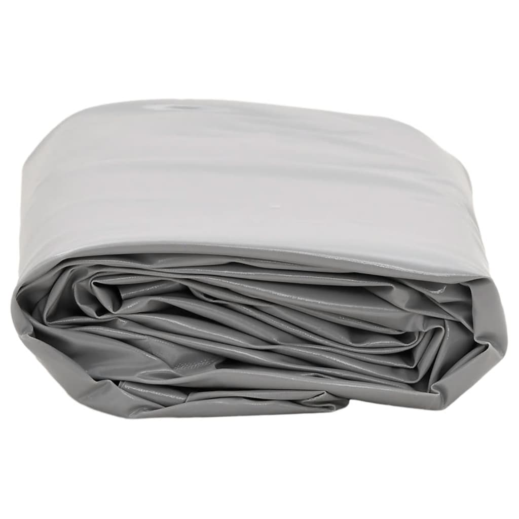 vidaXL Prelată, gri, Ø 2,4 m, 650 g/m²