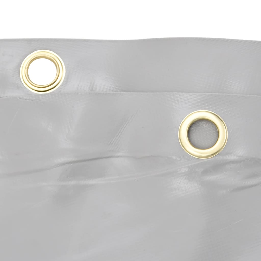 vidaXL Prelată, gri, Ø 2,4 m, 650 g/m²