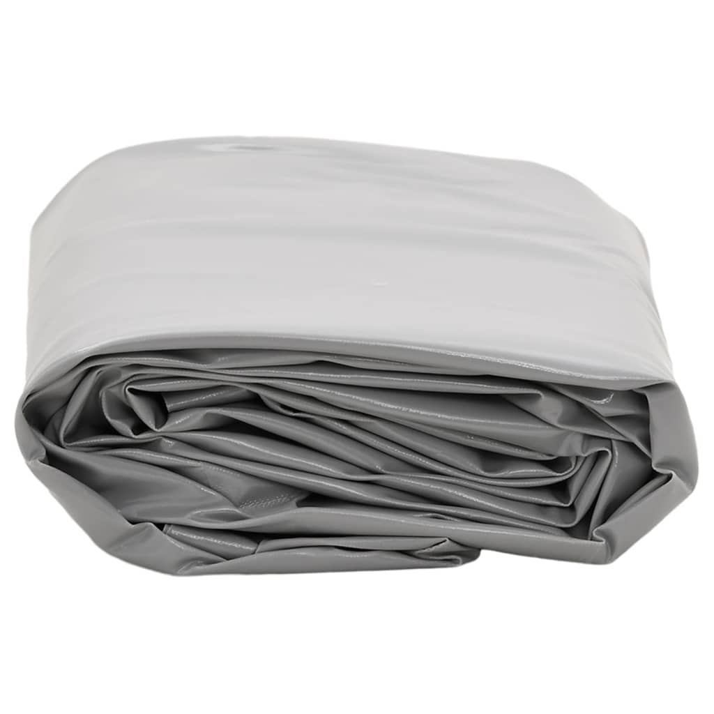 vidaXL Prelată, gri, Ø 3 m, 650 g/m²