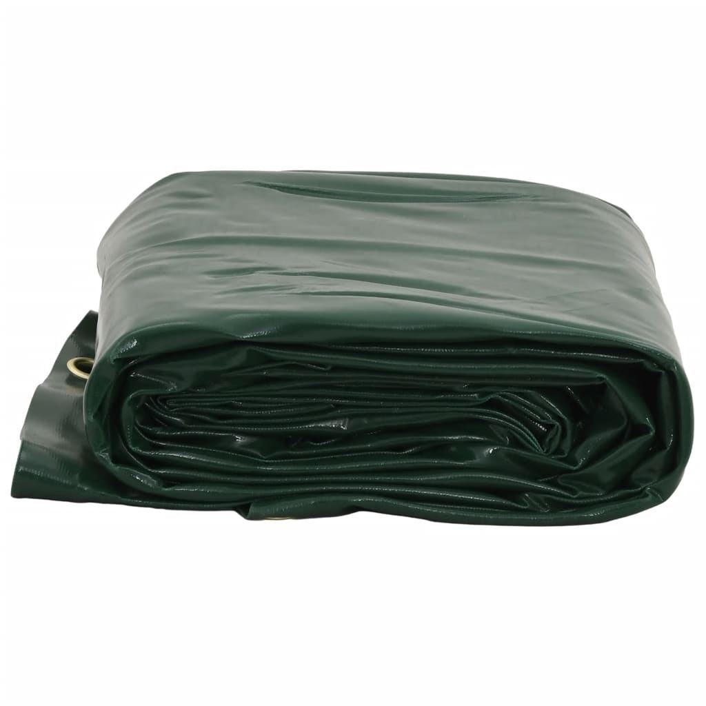 vidaXL Prelată, verde, Ø 2,6 m, 650 g/m²