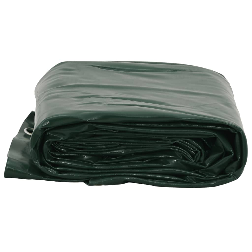 vidaXL Prelată, verde, Ø 4 m, 650 g/m²