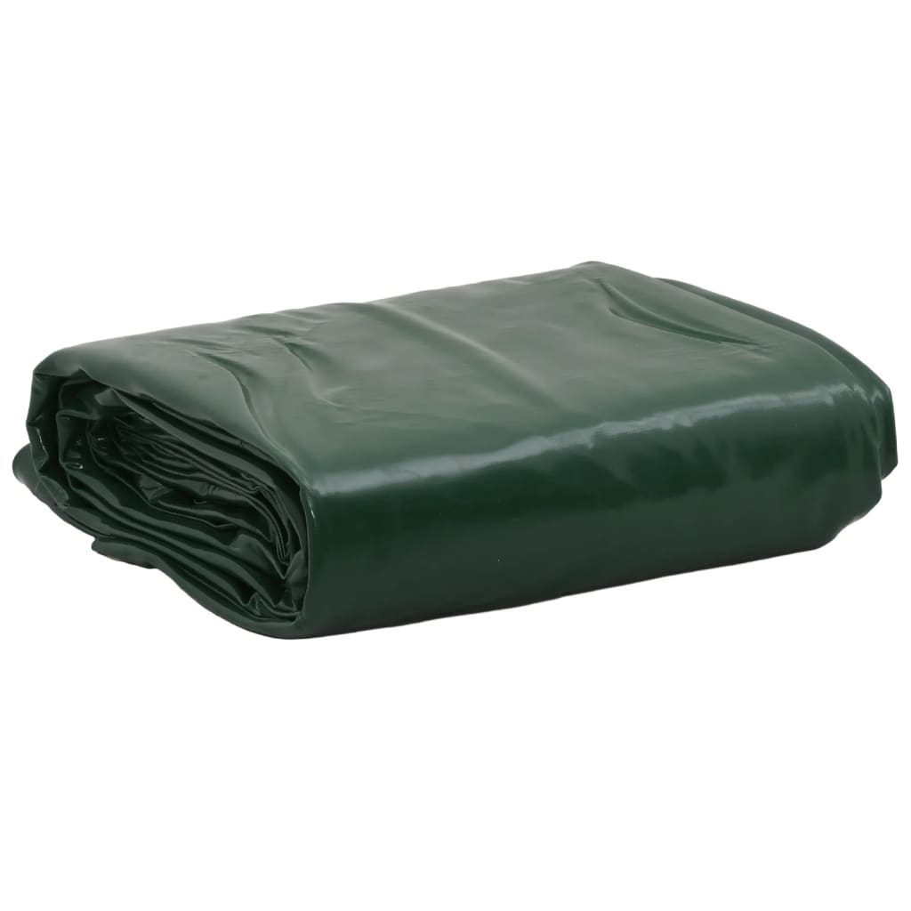 vidaXL Prelată, verde, Ø 4 m, 650 g/m²