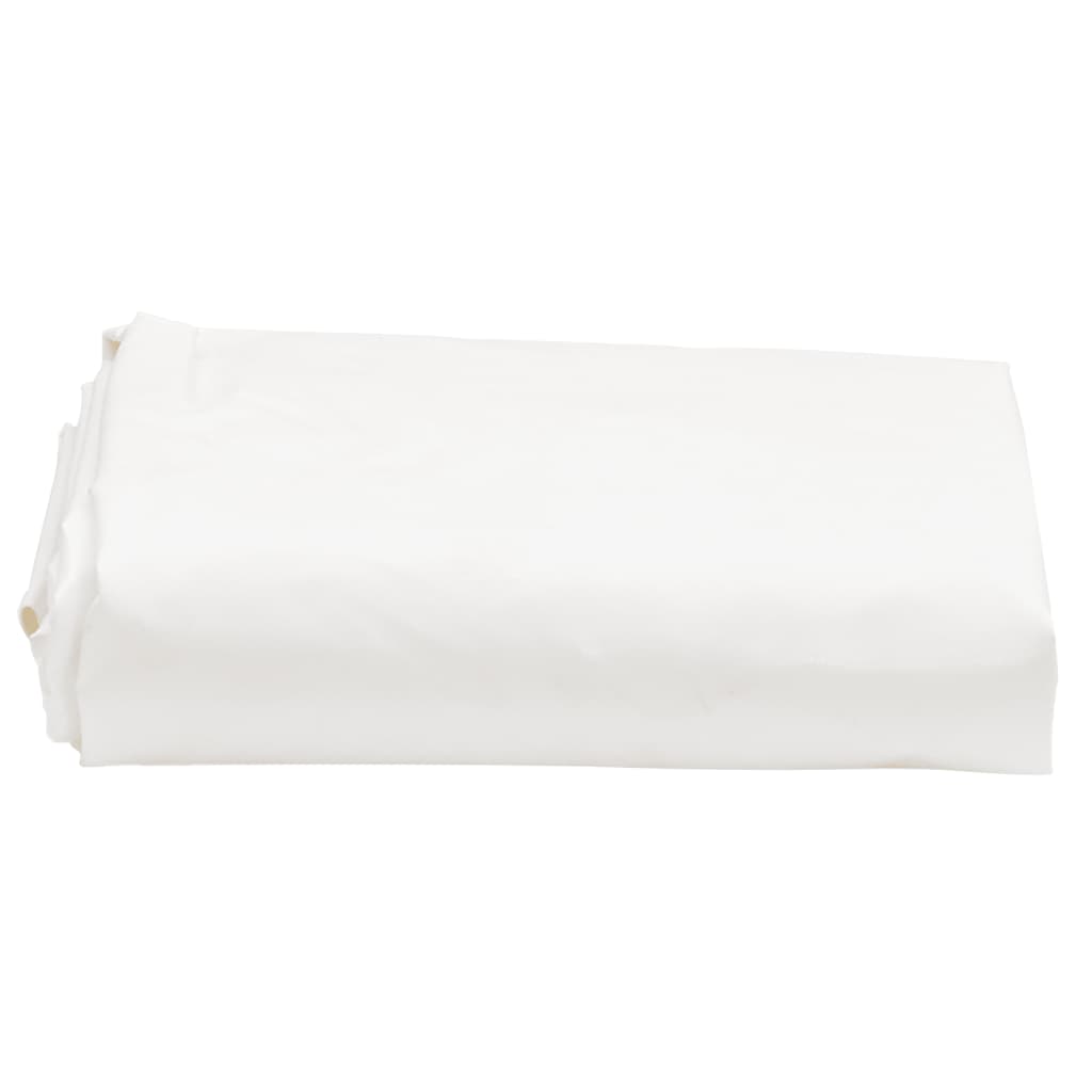 vidaXL Prelată, alb, Ø 4 m, 650 g/m²