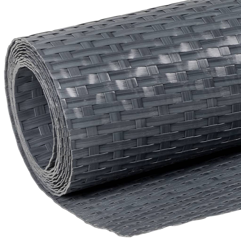 vidaXL Paravan pentru balcon, antracit, 300x80 cm, poliratan