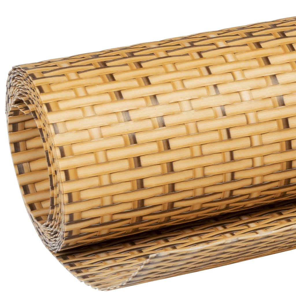 vidaXL Paravan Balcon Maro Deschis 400x80 cm Poly Rattan vidaXL Paravan Balcon Maro Deschis 400x80 cm Poly Rattan