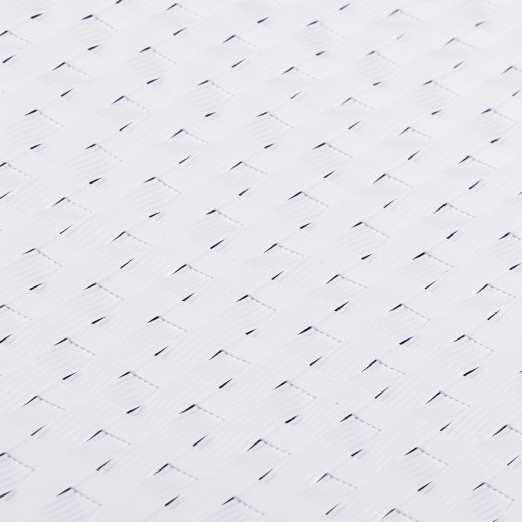 vidaXL Paravan Balcon Alb 300x80 cm Poly Rattan