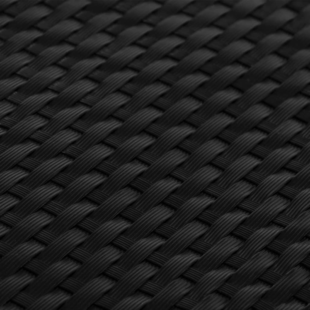 vidaXL Paravan pentru balcon, negru, 300x80 cm, poliratan vidaXL Paravan pentru balcon, negru, 300x80 cm, poliratan