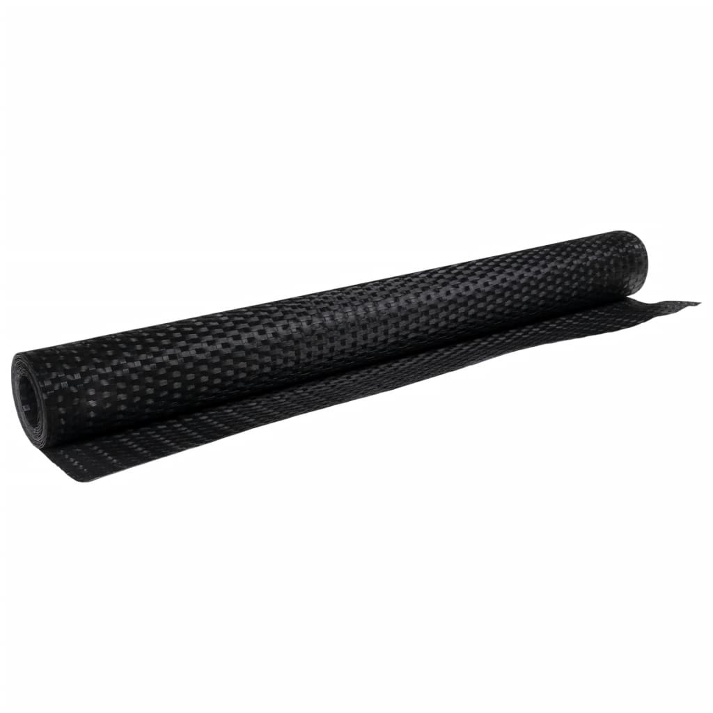 vidaXL Paravan pentru balcon, negru, 400x90 cm, poliratan