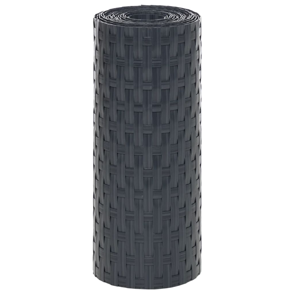 vidaXL Paravane pentru balcon, 10 buc., antracit, 255x19 cm, poliratan vidaXL Paravane pentru balcon, 10 buc., antracit, 255x19 cm, poliratan
