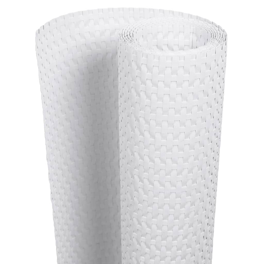 vidaXL Paravane pentru balcon, 5 buc., alb, 255x19 cm, poliratan vidaXL Paravane pentru balcon, 5 buc., alb, 255x19 cm, poliratan