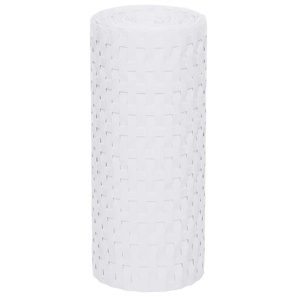 vidaXL Paravane pentru balcon, 5 buc., alb, 255x19 cm, poliratan vidaXL Paravane pentru balcon, 5 buc., alb, 255x19 cm, poliratan