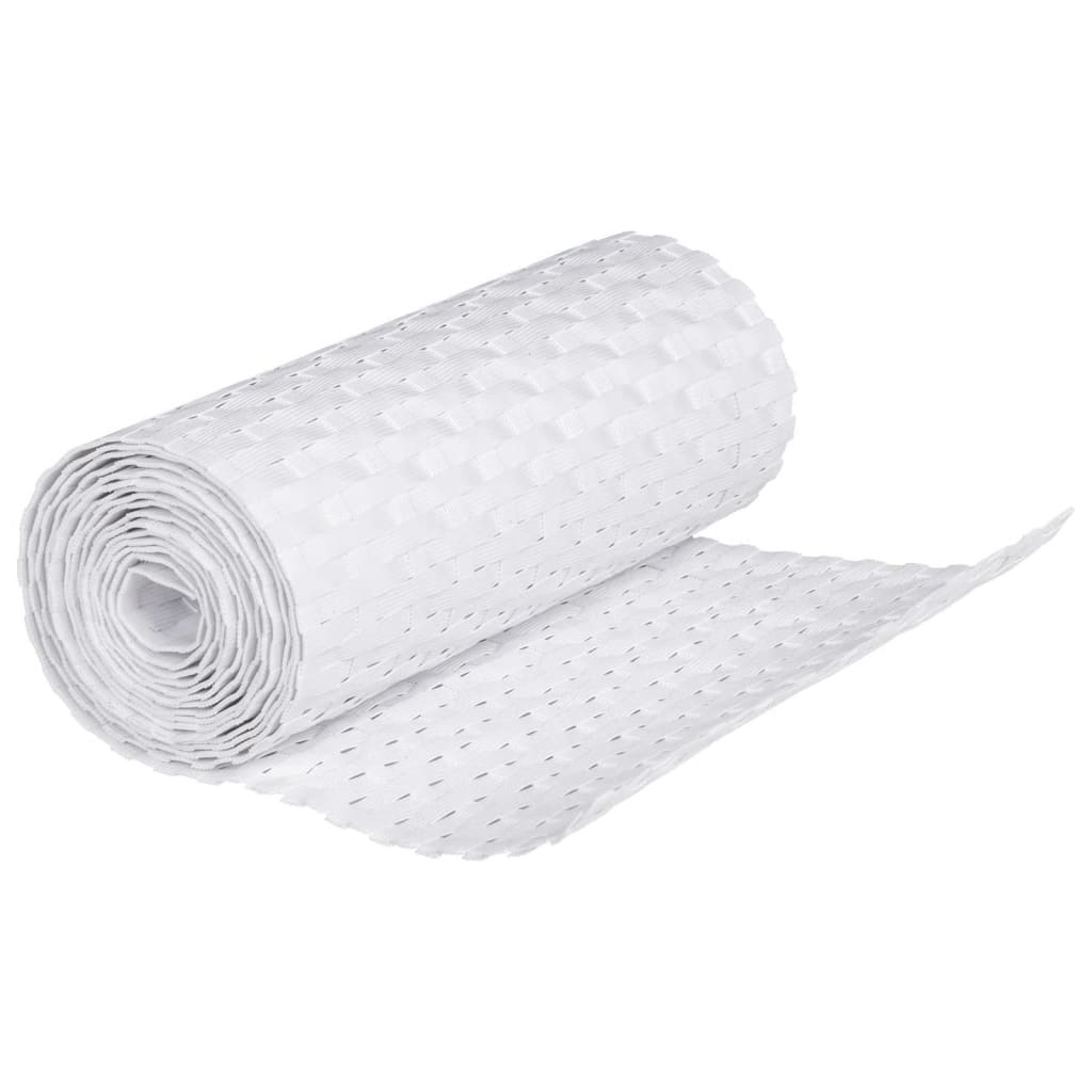 vidaXL Paravane pentru balcon, 5 buc., alb, 255x19 cm, poliratan vidaXL Paravane pentru balcon, 5 buc., alb, 255x19 cm, poliratan