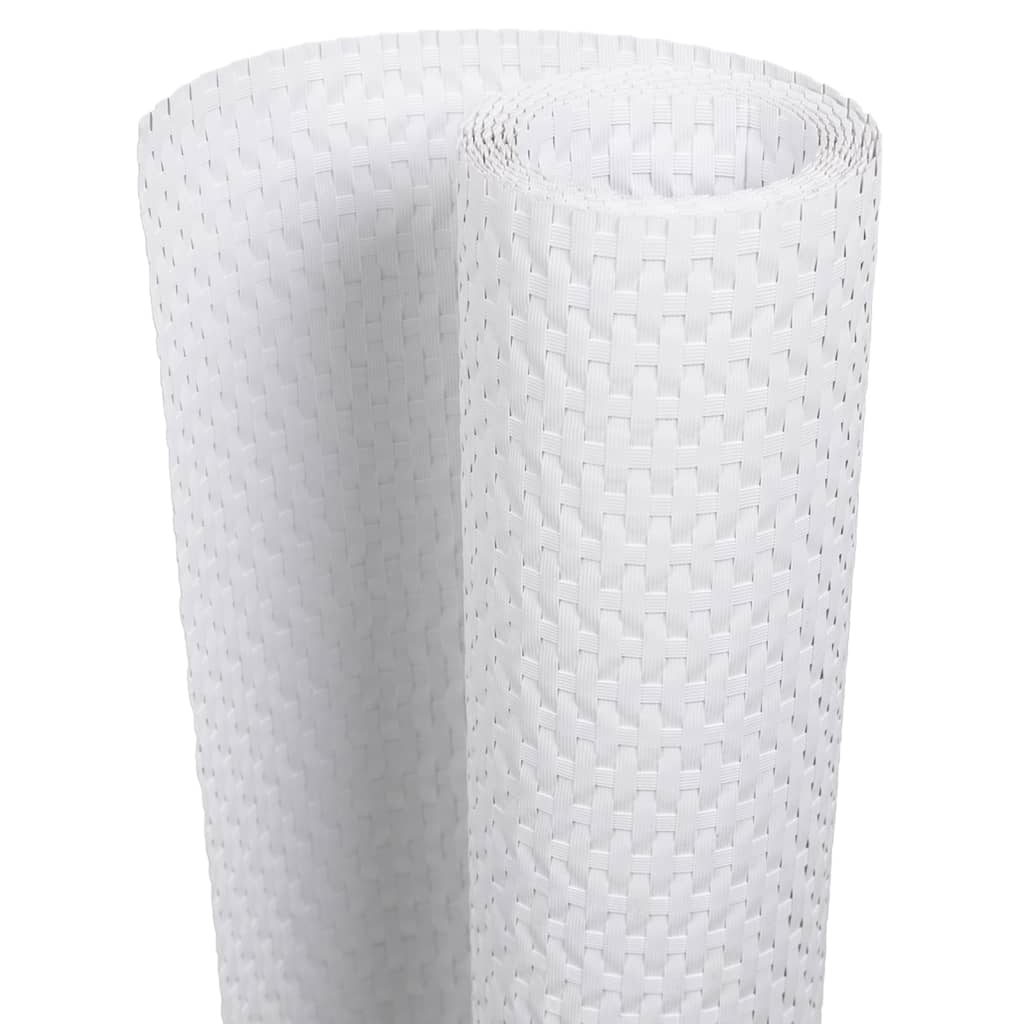 vidaXL Paravane pentru balcon, 10 buc., alb, 255x19 cm, poliratan vidaXL Paravane pentru balcon, 10 buc., alb, 255x19 cm, poliratan