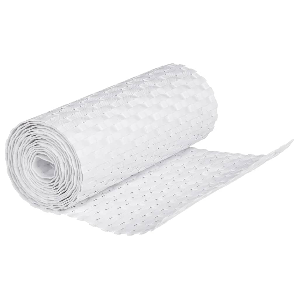 vidaXL Paravane pentru balcon, 10 buc., alb, 255x19 cm, poliratan vidaXL Paravane pentru balcon, 10 buc., alb, 255x19 cm, poliratan