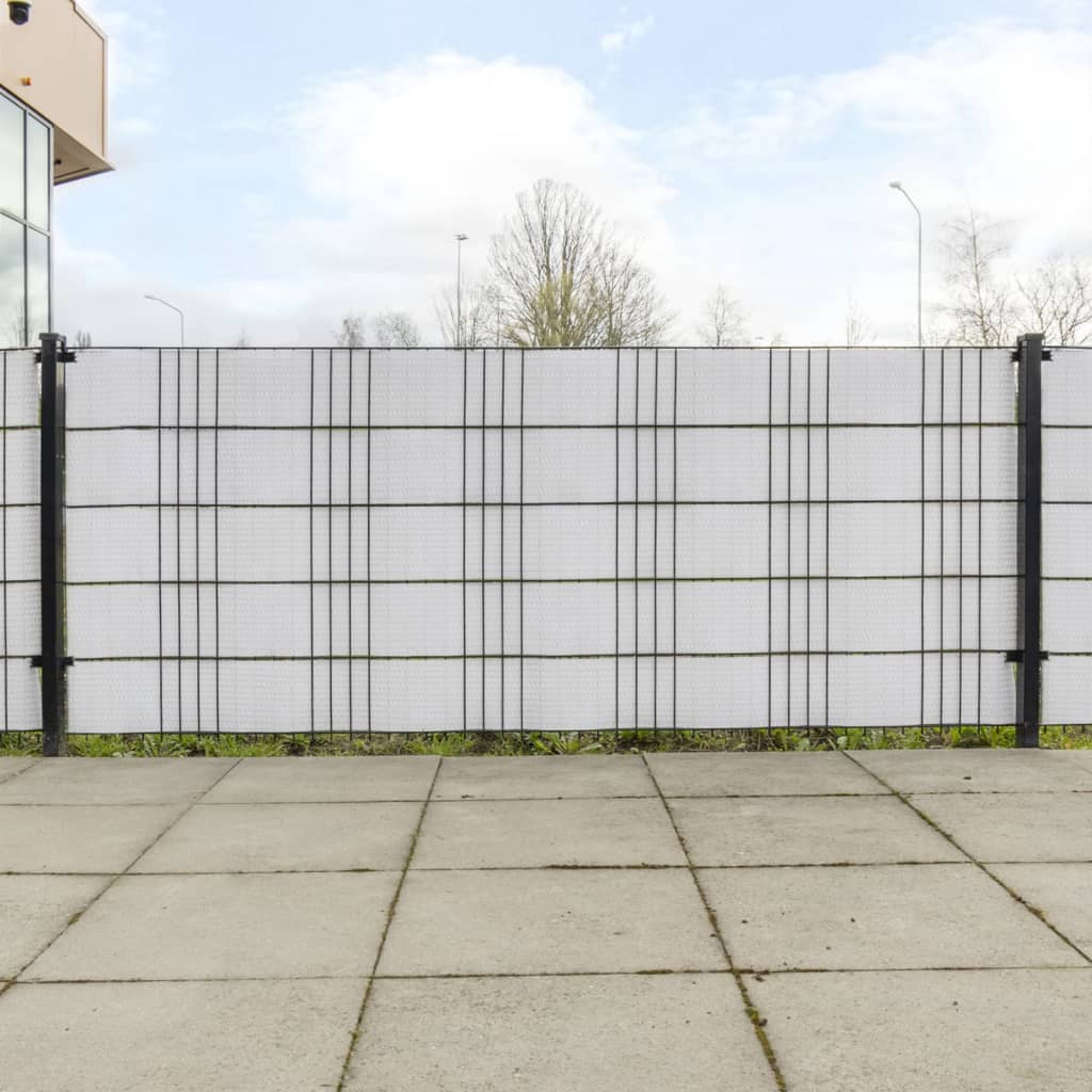 vidaXL Paravane pentru balcon, 10 buc., alb, 255x19 cm, poliratan vidaXL Paravane pentru balcon, 10 buc., alb, 255x19 cm, poliratan